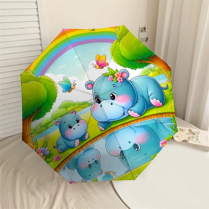 1PC Hippos Rainbow Umbrella-8-Rib Reinforced Portable Folding Travel Suitable for All Seasons Outdoor Daily Use-H0394
1PC Hippos Rainbow Umbrella-8-Rib Reinforced Portable Folding Travel Suitable for All Seasons Outdoor Daily Use-H0394