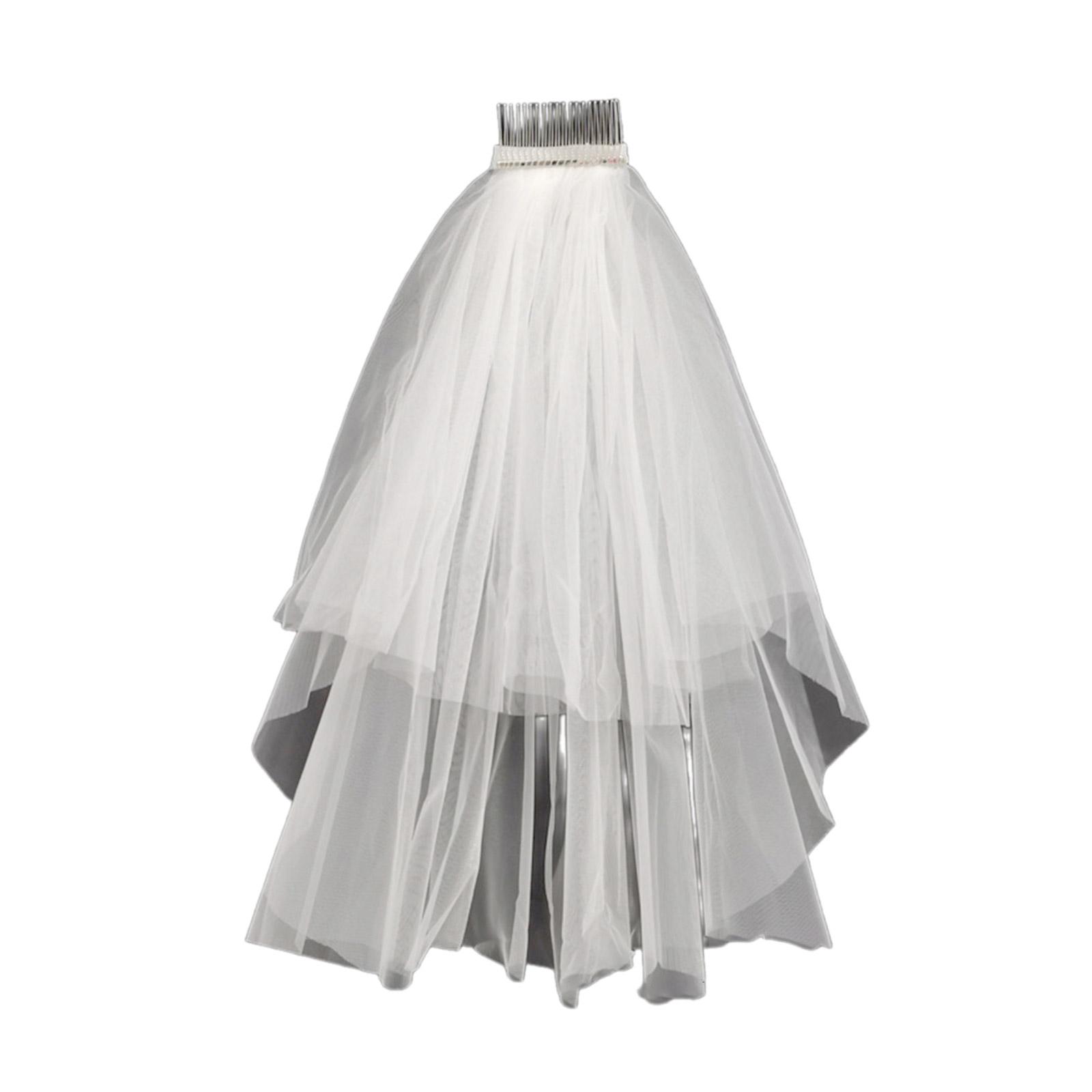 Многослойная/бантом/цветочной отделкой фата из тюля с фиксированным гребнем для волос для свадебных торжеств и вечеринок 2
Многослойная/бантом/цветочной отделкой фата из тюля с фиксированным гребнем для волос для свадебных торжеств и вечеринок 2