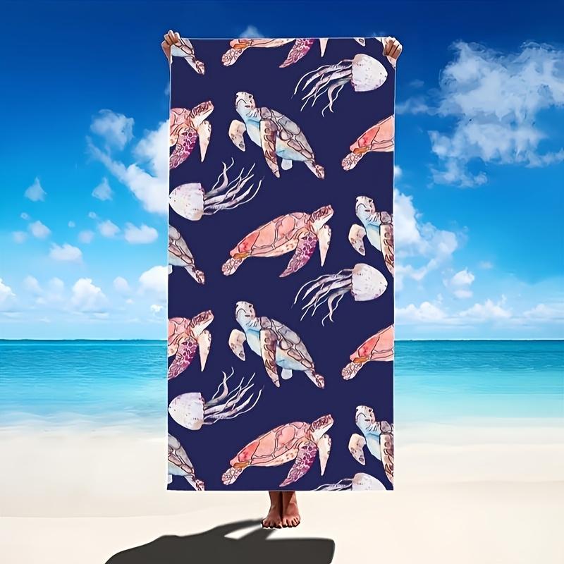 Turtle & Jellyfish Printed Beach Towel, Ocean Life Art Quick-Dry Sand-Free Microfiber Bath Towel for Yoga, Swim and Fitness W30*H60(CM)
Turtle & Jellyfish Printed Beach Towel, Ocean Life Art Quick-Dry Sand-Free Microfiber Bath Towel for Yoga, Swim and Fitness W30*H60(CM)