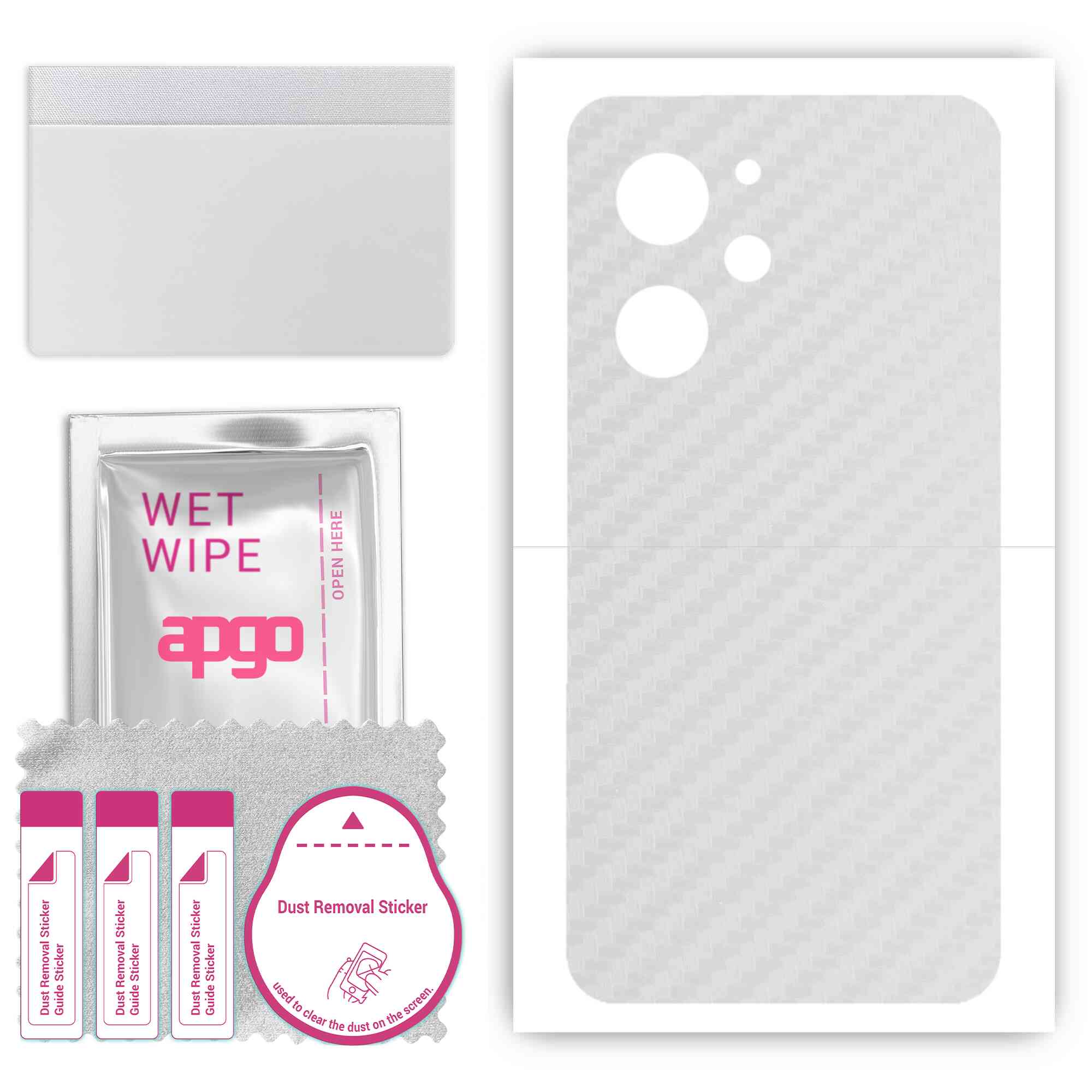 Apgo Protective Skin Sticker for the back compatible with Xiaomi Redmi 12, Wrap Film, Foil, Vinyl - Pattern Transparent Carbon
Apgo Protective Skin Sticker for the back compatible with Xiaomi Redmi 12, Wrap Film, Foil, Vinyl - Pattern Transparent Carbon