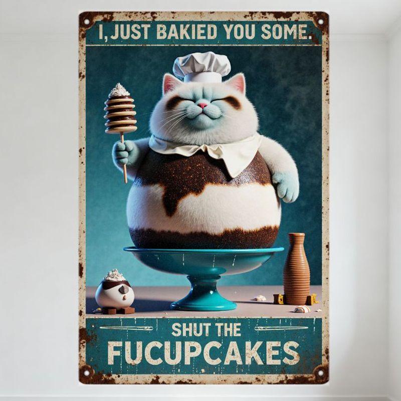 Vintage Rusty Metal Sign I Just Baked You Some Whimsical Chubby Cat Chef Dessert Decor Teal Cake Stand Home Wall Art Bar Cafe Re 20x30cm(7.8x11.8inch)
Vintage Rusty Metal Sign I Just Baked You Some Whimsical Chubby Cat Chef Dessert Decor Teal Cake Stand Home Wall Art Bar Cafe Re 20x30cm(7.8x11.8inch)