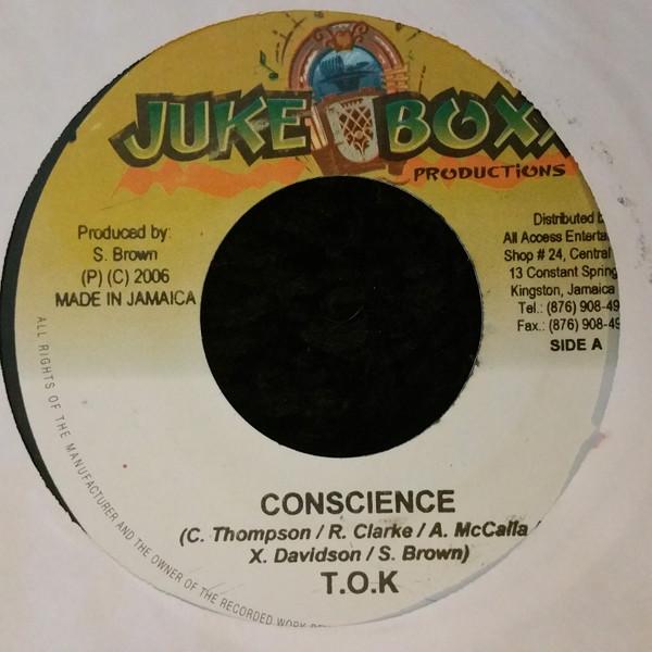 7inch Record T.O.K. - Conscience NONE Juke Boxx Produ 2007 Jamaica Reggae, Ska & Dub Used
7inch Record T.O.K. - Conscience NONE Juke Boxx Produ 2007 Jamaica Reggae, Ska & Dub Used