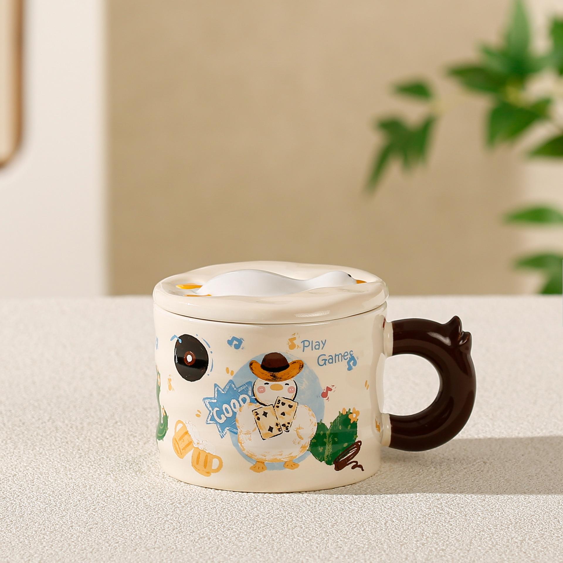 Couple ceramic milk breakfast coffee cup high value cartoon ins wind souvenir cute relief ceramic cup ≈330ml
Couple ceramic milk breakfast coffee cup high value cartoon ins wind souvenir cute relief ceramic cup ≈330ml