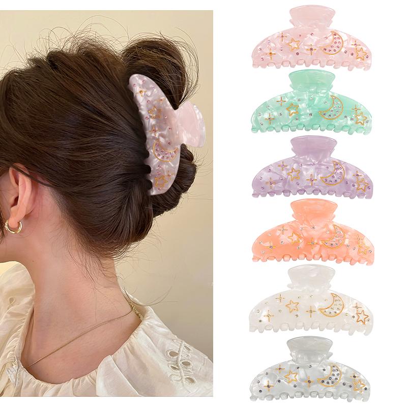 2023 Korea Acrylic Rhinestone Shiny Star Moon Women s Hair Clip Fashion Exquisite Hair Accessories Gift
2023 Korea Acrylic Rhinestone Shiny Star Moon Women s Hair Clip Fashion Exquisite Hair Accessories Gift