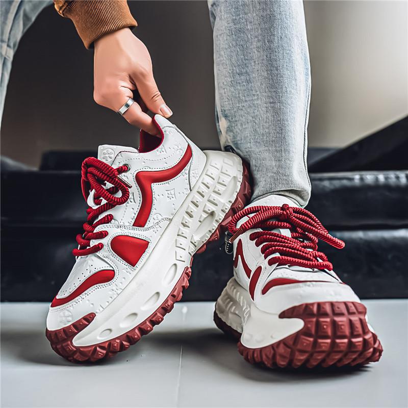 Trend platform casual shoes spring and autumn new heightening lace-up sports running dad shoes color matching small white tide shoes 44
Trend platform casual shoes spring and autumn new heightening lace-up sports running dad shoes color matching small white tide shoes 44