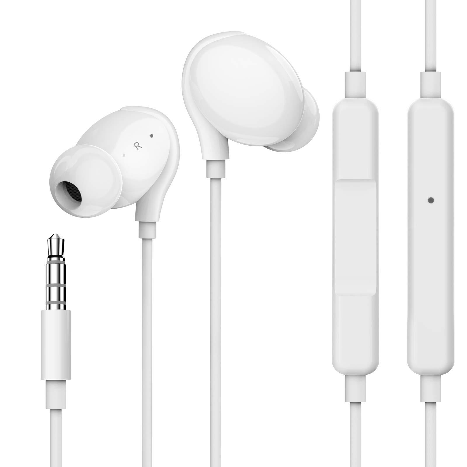 TOMPOL Wired Earphones with Mic, Tangle-Free, In-Ear, Call-Compatible, No Lag, Compatible with 3.5mm Interface Devices, Perfect for Telework and
TOMPOL Wired Earphones with Mic, Tangle-Free, In-Ear, Call-Compatible, No Lag, Compatible with 3.5mm Interface Devices, Perfect for Telework and