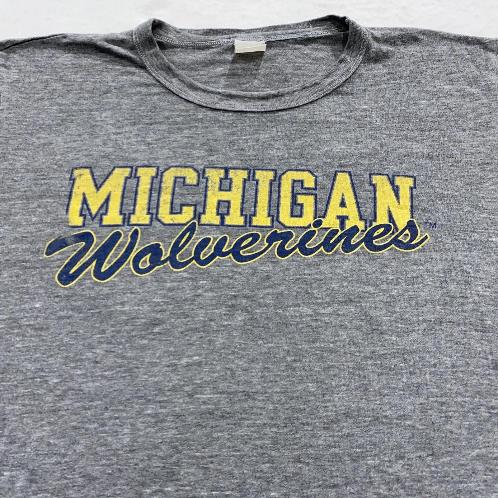 vintage 90s MICHIGAN WOLVERINES PAPER THIN T-Shirt M/L university ncaa soft 3XL
vintage 90s MICHIGAN WOLVERINES PAPER THIN T-Shirt M/L university ncaa soft 3XL