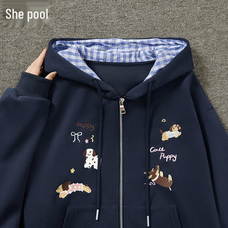 Women s Cartoon Embroidery Hooded Sweatshirt M
Women s Cartoon Embroidery Hooded Sweatshirt M