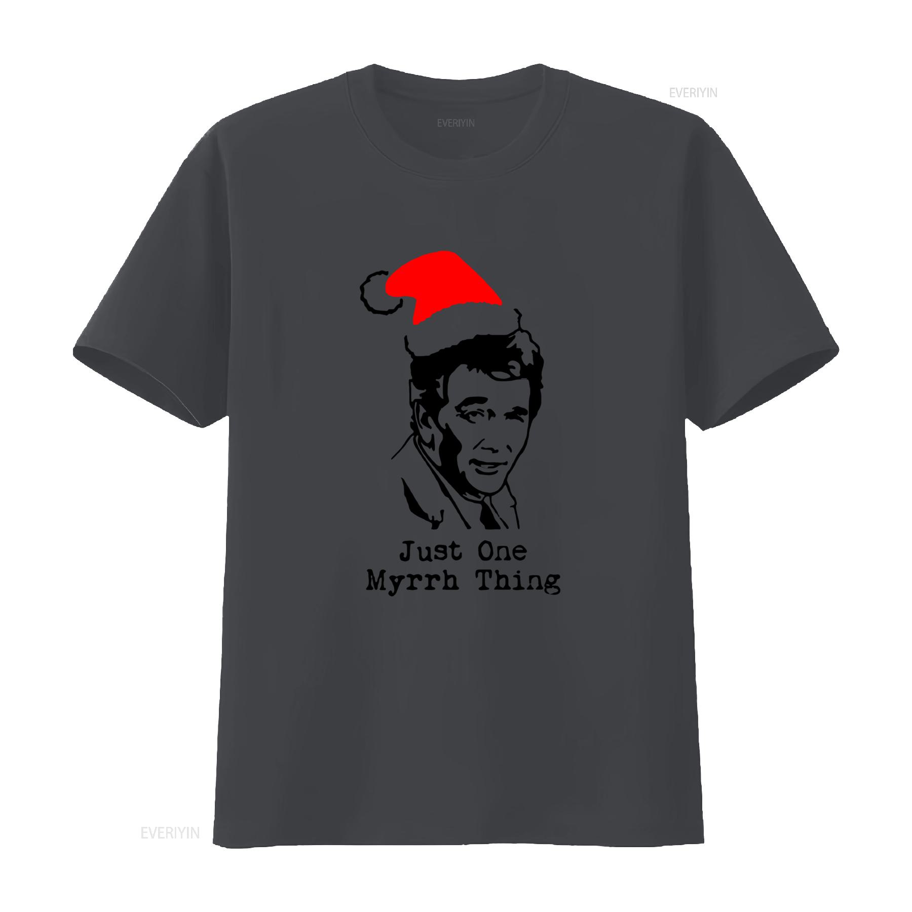 Columbo Just One Myrrh Thing Peter Falk Christmas T Shirt Funny Santa Hat Design vintage Washed Breathable fashion homme 4XL
Columbo Just One Myrrh Thing Peter Falk Christmas T Shirt Funny Santa Hat Design vintage Washed Breathable fashion homme 4XL
