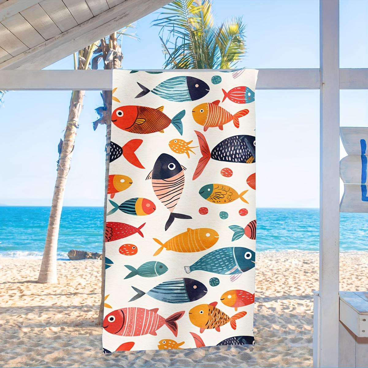 1PC Colorful Fish Print Beach Towel Unisex Bath Towel for Pool Swimming Lounge Chair Adults W30*H60(CM)
1PC Colorful Fish Print Beach Towel Unisex Bath Towel for Pool Swimming Lounge Chair Adults W30*H60(CM)