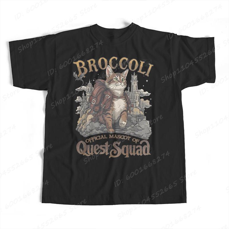 Cat Broccoli Official Masgot Of Quest Squad Print TShirts WomenUnisex Short Sleeve O Neck T Shirt Casual Summer Oversized T Shirt 4XL
Cat Broccoli Official Masgot Of Quest Squad Print TShirts WomenUnisex Short Sleeve O Neck T Shirt Casual Summer Oversized T Shirt 4XL
