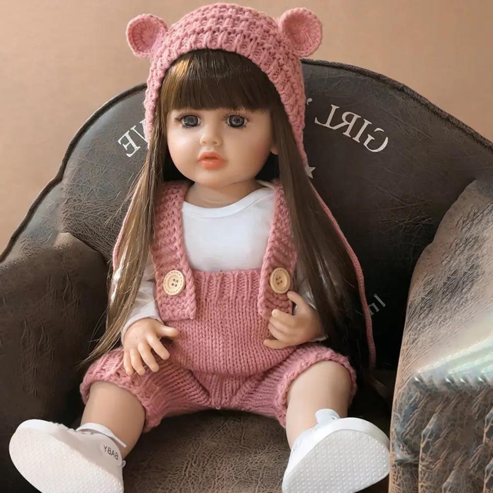 55cm Realistic Singing Pink Hugging Bear Baby Doll - Long-Hair Companion Toy for Children Doll s Clothing Only
55cm Realistic Singing Pink Hugging Bear Baby Doll - Long-Hair Companion Toy for Children Doll s Clothing Only