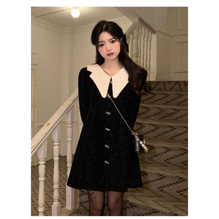 2025 Red Vintage New Year Plus Size Women s Doll Collar A-line Dress - Tummy Concealing & Slimming. 2XL чёрный
2025 Red Vintage New Year Plus Size Women s Doll Collar A-line Dress - Tummy Concealing & Slimming. 2XL чёрный