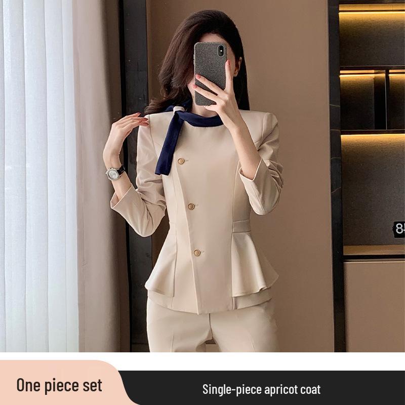 Women s Professional Long Sleeve Uniform Suit for Receptionists & Salon Staff Beige Blazer
Women s Professional Long Sleeve Uniform Suit for Receptionists & Salon Staff Beige Blazer
