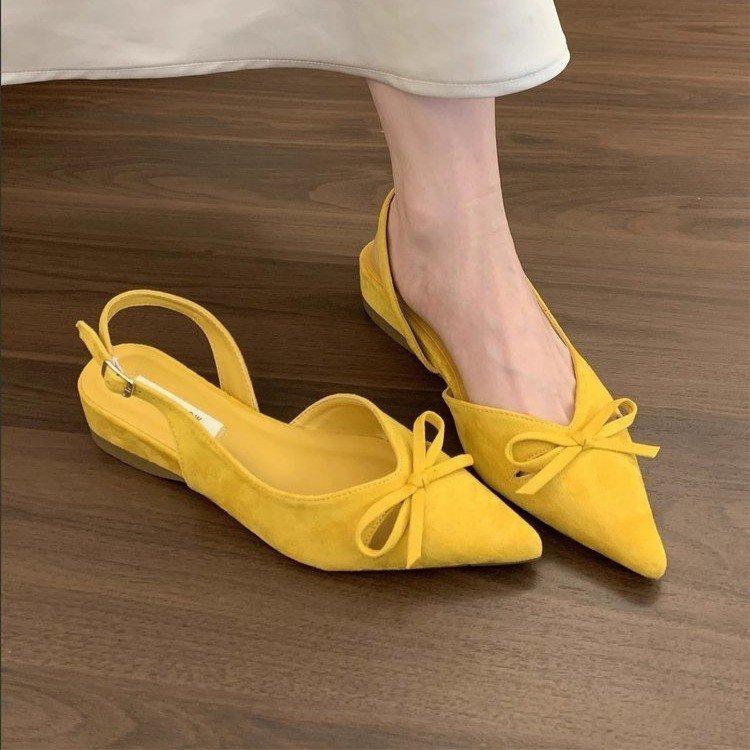 Temperament Bow Design Sandals for Women Concise Lightweight Fashion Wedge Heel Shallow Mouth Comfortable Cool Pumps 35 жовтий
Temperament Bow Design Sandals for Women Concise Lightweight Fashion Wedge Heel Shallow Mouth Comfortable Cool Pumps 35 жовтий