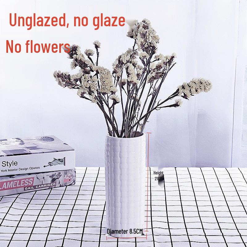 Modern White Ceramic Vase for Small Flowers and Hydroponics – Dining Table & Living Room Decoration
Modern White Ceramic Vase for Small Flowers and Hydroponics – Dining Table & Living Room Decoration