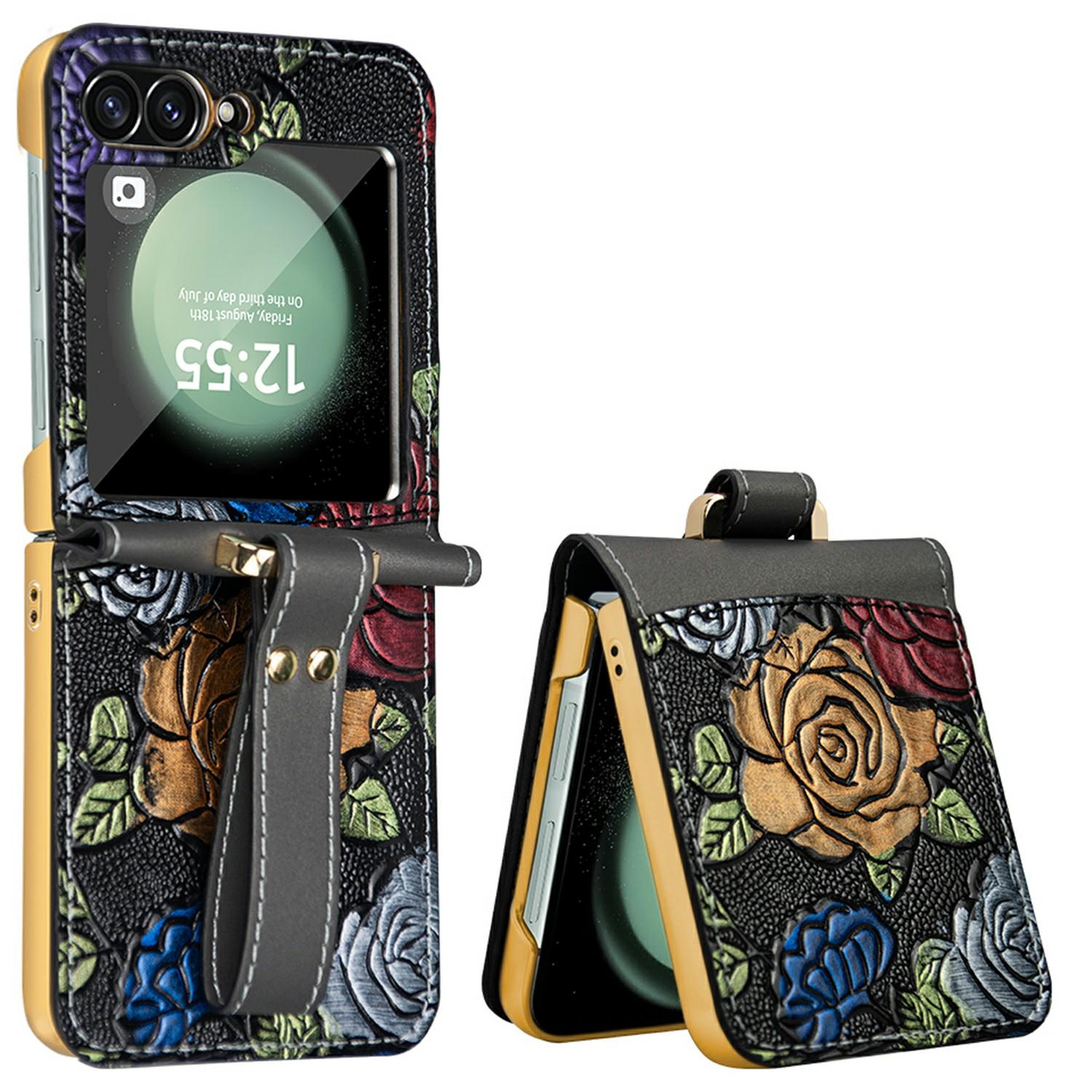 For Samsung Galaxy Z Flip7 FE 5G/Z Flip6 5G Kickstand Case Flower Pattern Leather+PC Phone Cover with Back Film C
For Samsung Galaxy Z Flip7 FE 5G/Z Flip6 5G Kickstand Case Flower Pattern Leather+PC Phone Cover with Back Film C