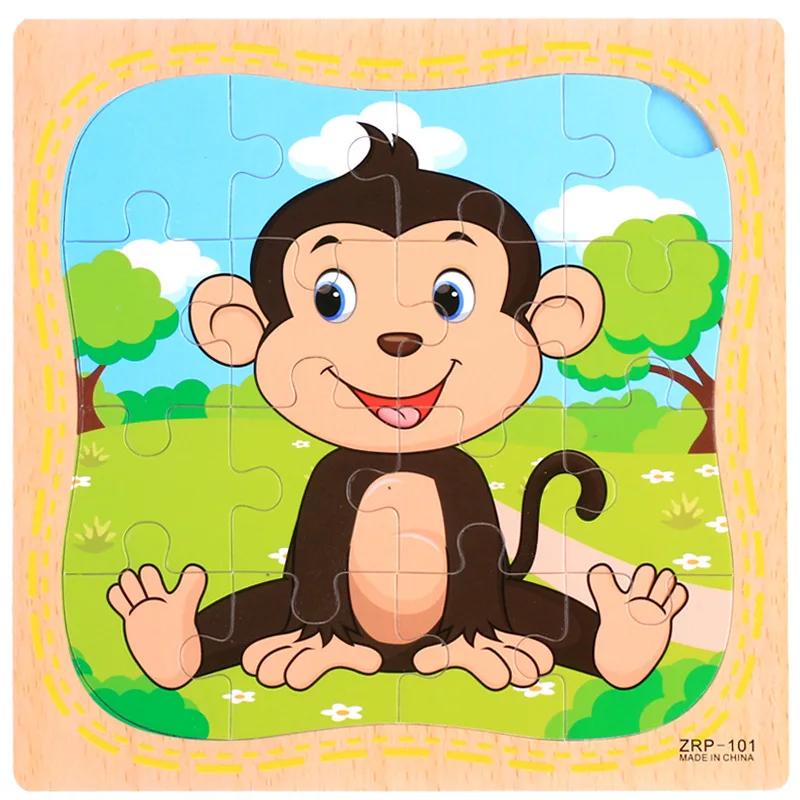 1pc 16piece Wooden Jigsaw Puzzle Children Learning Educational Toys Montessori Games Cognition Animal Vehicle Puzzles for Kids
1pc 16piece Wooden Jigsaw Puzzle Children Learning Educational Toys Montessori Games Cognition Animal Vehicle Puzzles for Kids