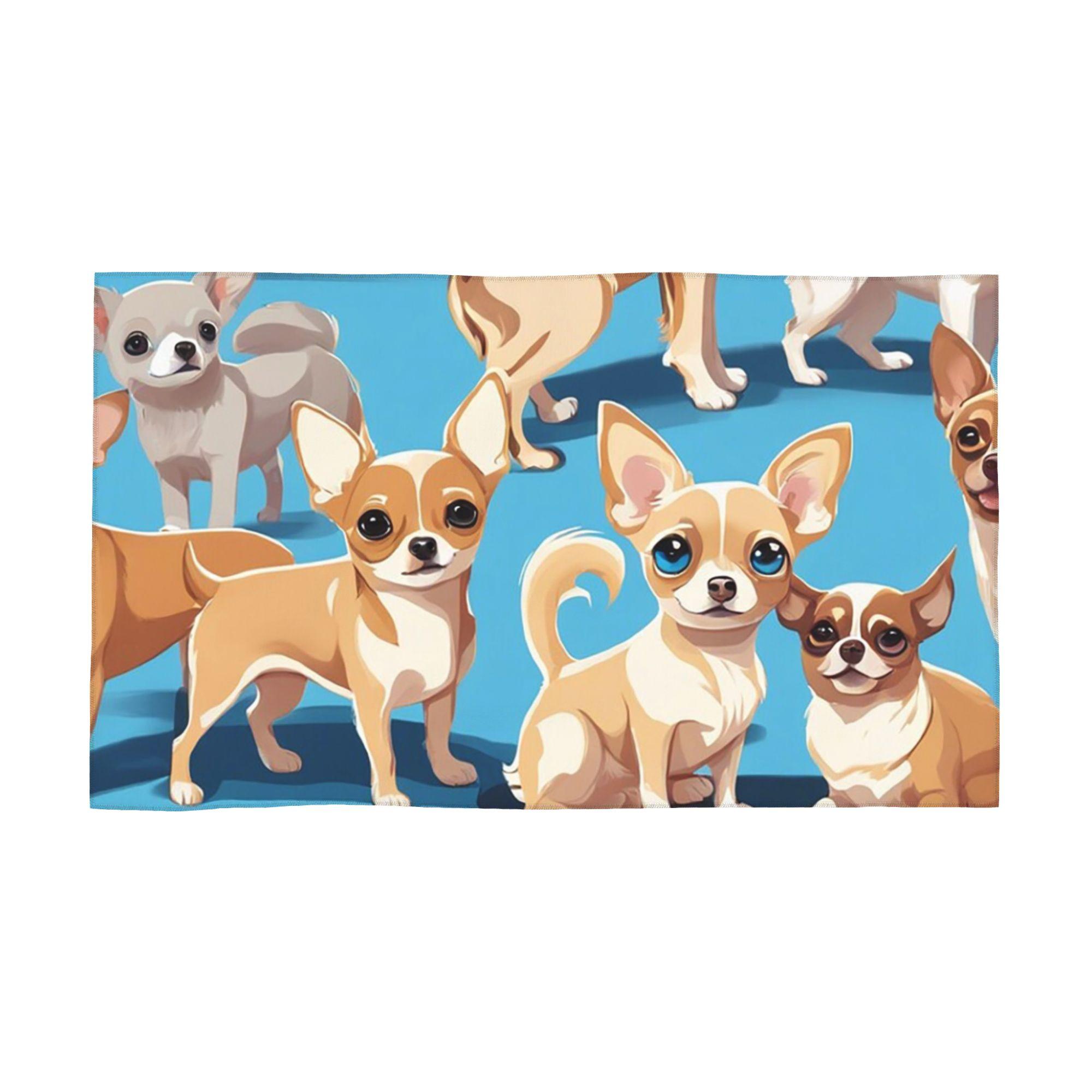 A pack of Chihuahuas, basic blue color Soft Face Towel Quick Dry Pool Bath Cotton Towels Absorbent W40*H60(CM)
A pack of Chihuahuas, basic blue color Soft Face Towel Quick Dry Pool Bath Cotton Towels Absorbent W40*H60(CM)