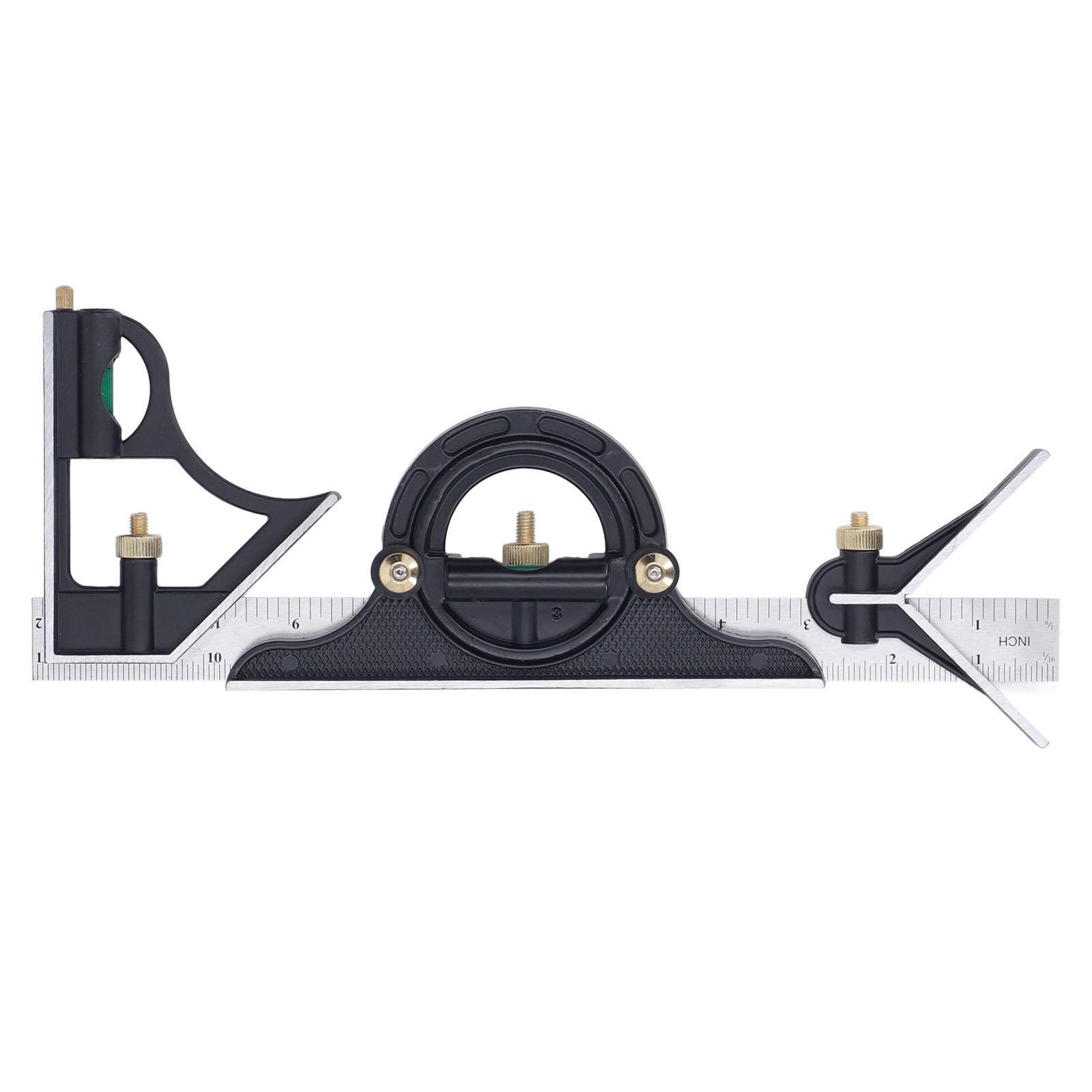 300MM Combination Square Length Depth Angle Measuring Ruler Stainless Steel Multifunctional Gauge
300MM Combination Square Length Depth Angle Measuring Ruler Stainless Steel Multifunctional Gauge