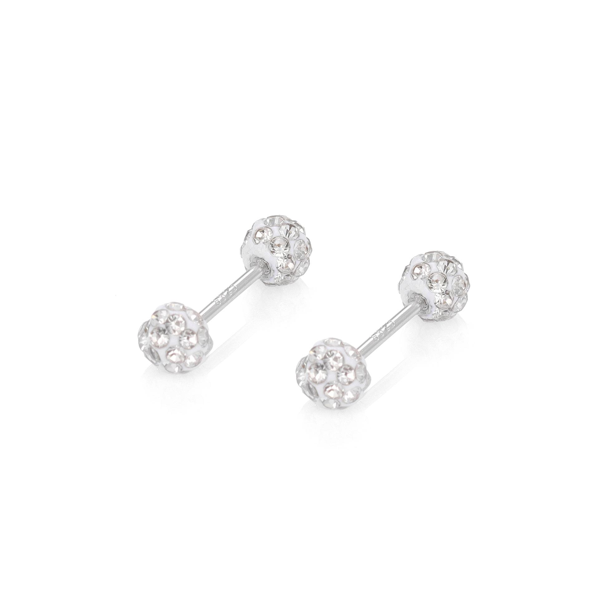 925 Sterling Silver Paved CZ Ball Stud Earrings Multiple Sizes (4/6/8mm) Shiny Minimalist Jewelry for Women Daily Accessory
925 Sterling Silver Paved CZ Ball Stud Earrings Multiple Sizes (4/6/8mm) Shiny Minimalist Jewelry for Women Daily Accessory