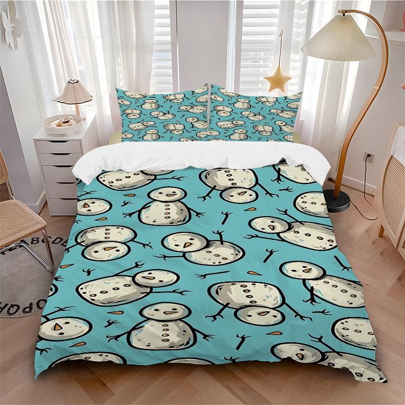 3pcs bedding set Snowmen Winter Includes 1 Comforter + 2 Pillowcases, Without Pillow Inserts, Soft Comfortable,Bedding Set,a0909025 135x200cm
3pcs bedding set Snowmen Winter Includes 1 Comforter + 2 Pillowcases, Without Pillow Inserts, Soft Comfortable,Bedding Set,a0909025 135x200cm