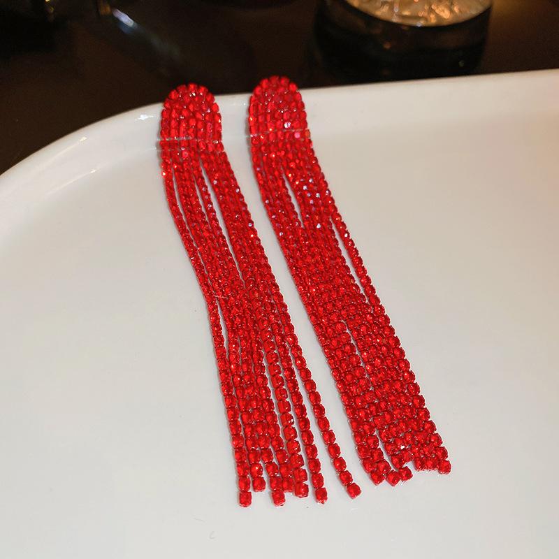 Irregular long fringed earrings, creative stud earrings, earrings, pendants, super flash earrings for women
Irregular long fringed earrings, creative stud earrings, earrings, pendants, super flash earrings for women