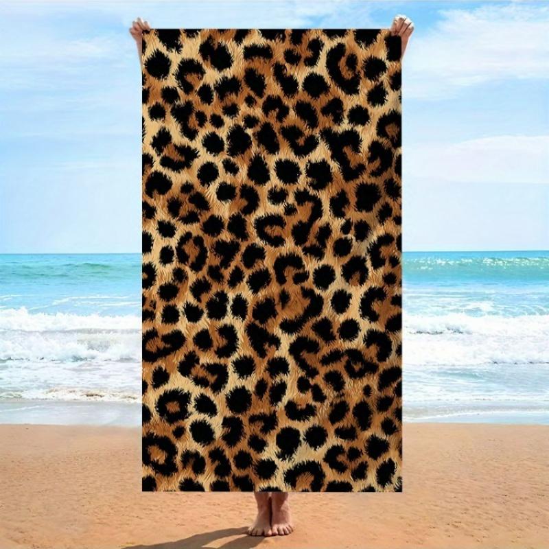 1pc Leopard Print Pattern Beach Towel Dense Black Spots on Warm Beige Background Wild Exotic Fur Texture Bath Towels Microfiber W40*H60(CM)
1pc Leopard Print Pattern Beach Towel Dense Black Spots on Warm Beige Background Wild Exotic Fur Texture Bath Towels Microfiber W40*H60(CM)