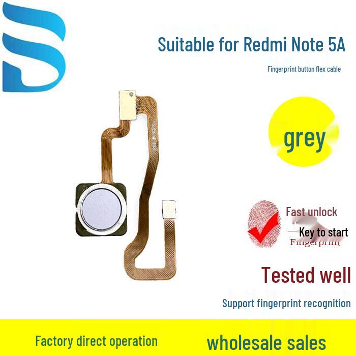 Compatible Fingerprint Button Flex Cable for Redmi Note 5A/12(5G) Mobile Phone Accessories.
Compatible Fingerprint Button Flex Cable for Redmi Note 5A/12(5G) Mobile Phone Accessories.