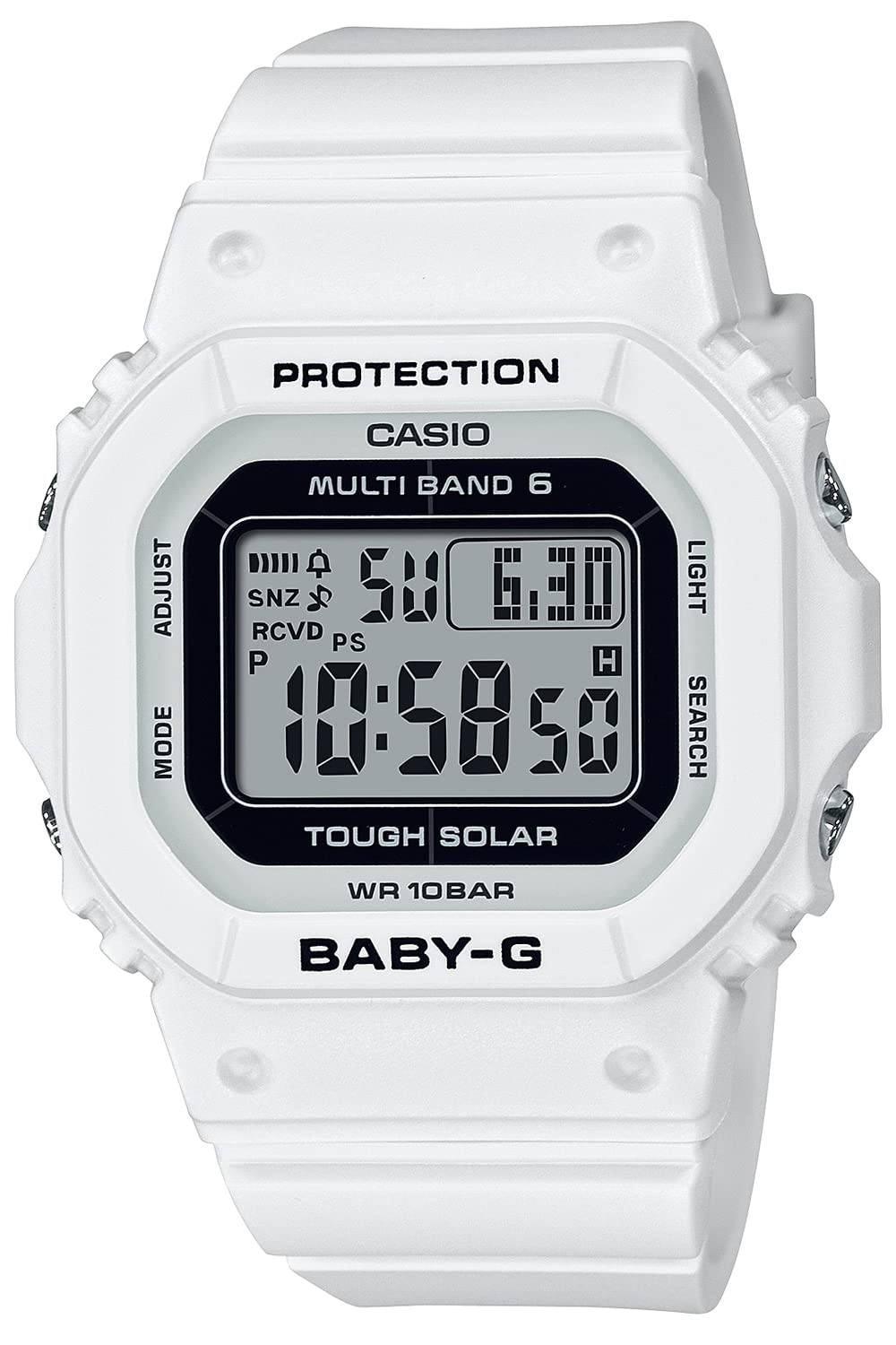 Casio BGD-5000U Series Baby-G Wristwatch, Solar Radio, wht 1 piece
Casio BGD-5000U Series Baby-G Wristwatch, Solar Radio, wht 1 piece