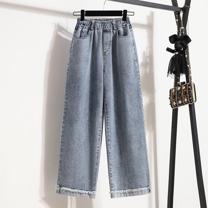 Женские выстиранные брюки с манжетами, большого размера, длиной до щиколотки, с высокой посадкой, эластичные, с широкими штанинами, в корейском стиле, осень 2023 4XL светло-синий
Женские выстиранные брюки с манжетами, большого размера, длиной до щиколотки, с высокой посадкой, эластичные, с широкими штанинами, в корейском стиле, осень 2023 4XL светло-синий