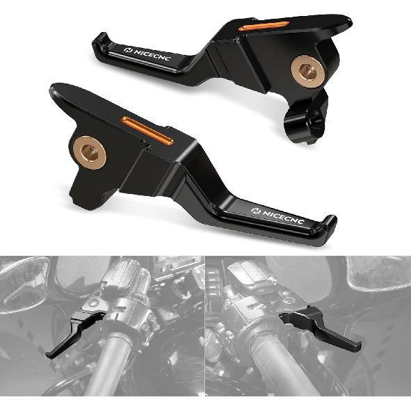 NICECNC Black Shorty Hand Levers Clutch Brake Levers Aluminum CNC Compatible with Harley Electra Glide Police FLHTP 2018-2020, Replacement for помаранчевий
NICECNC Black Shorty Hand Levers Clutch Brake Levers Aluminum CNC Compatible with Harley Electra Glide Police FLHTP 2018-2020, Replacement for помаранчевий