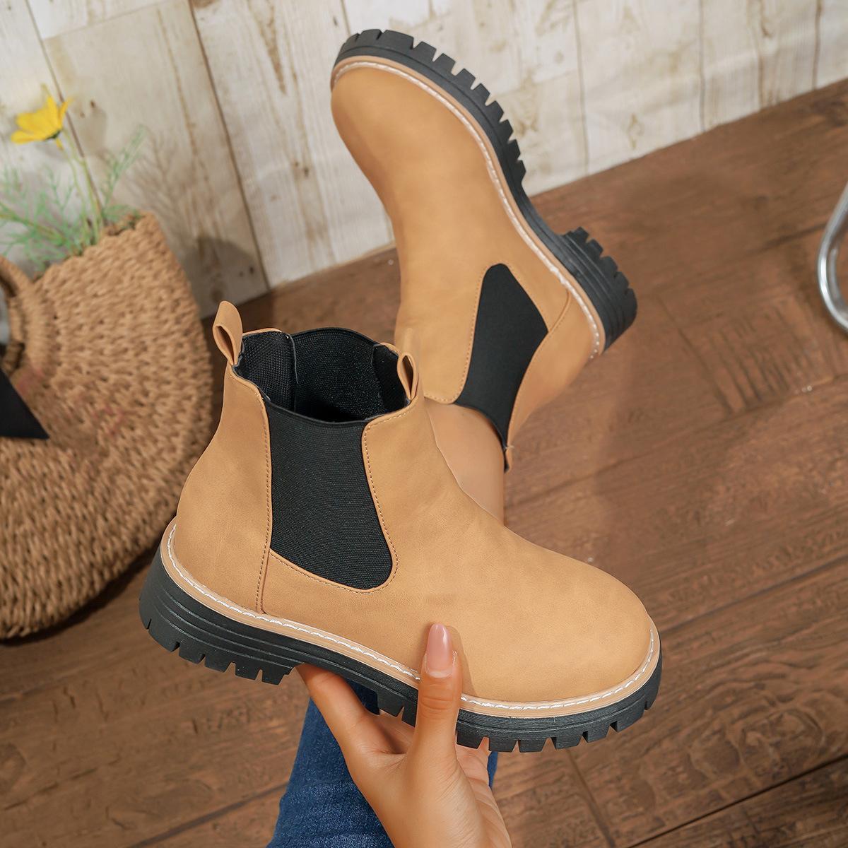 Women s British Style Ankle Boots - Chelsea & Martin Boots with Chunky Sole, Slim Fit Booties for Fall/Winter 42 коричневий
Women s British Style Ankle Boots - Chelsea & Martin Boots with Chunky Sole, Slim Fit Booties for Fall/Winter 42 коричневий