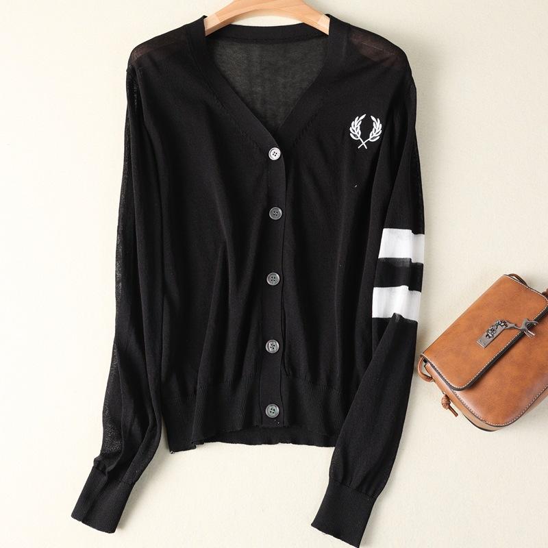 Женская летняя новая свободная блузка с длинным рукавом, солнцезащитная одежда с V-образным вырезом, универсальная тонкая куртка-кардиган в сочетании цветов 2XL чёрный
Женская летняя новая свободная блузка с длинным рукавом, солнцезащитная одежда с V-образным вырезом, универсальная тонкая куртка-кардиган в сочетании цветов 2XL чёрный
