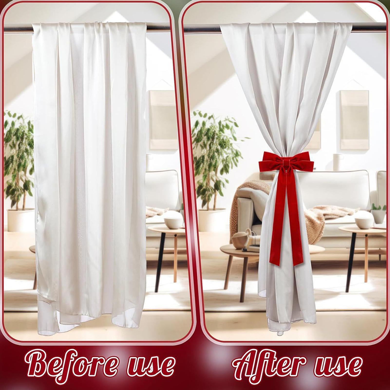 1pc Christmas Velvet Bow Curtain Buckle Bowknot Velvet Ribbon Ornaments Drapes Christmas Holdbacks Decorations For Window CN
1pc Christmas Velvet Bow Curtain Buckle Bowknot Velvet Ribbon Ornaments Drapes Christmas Holdbacks Decorations For Window CN