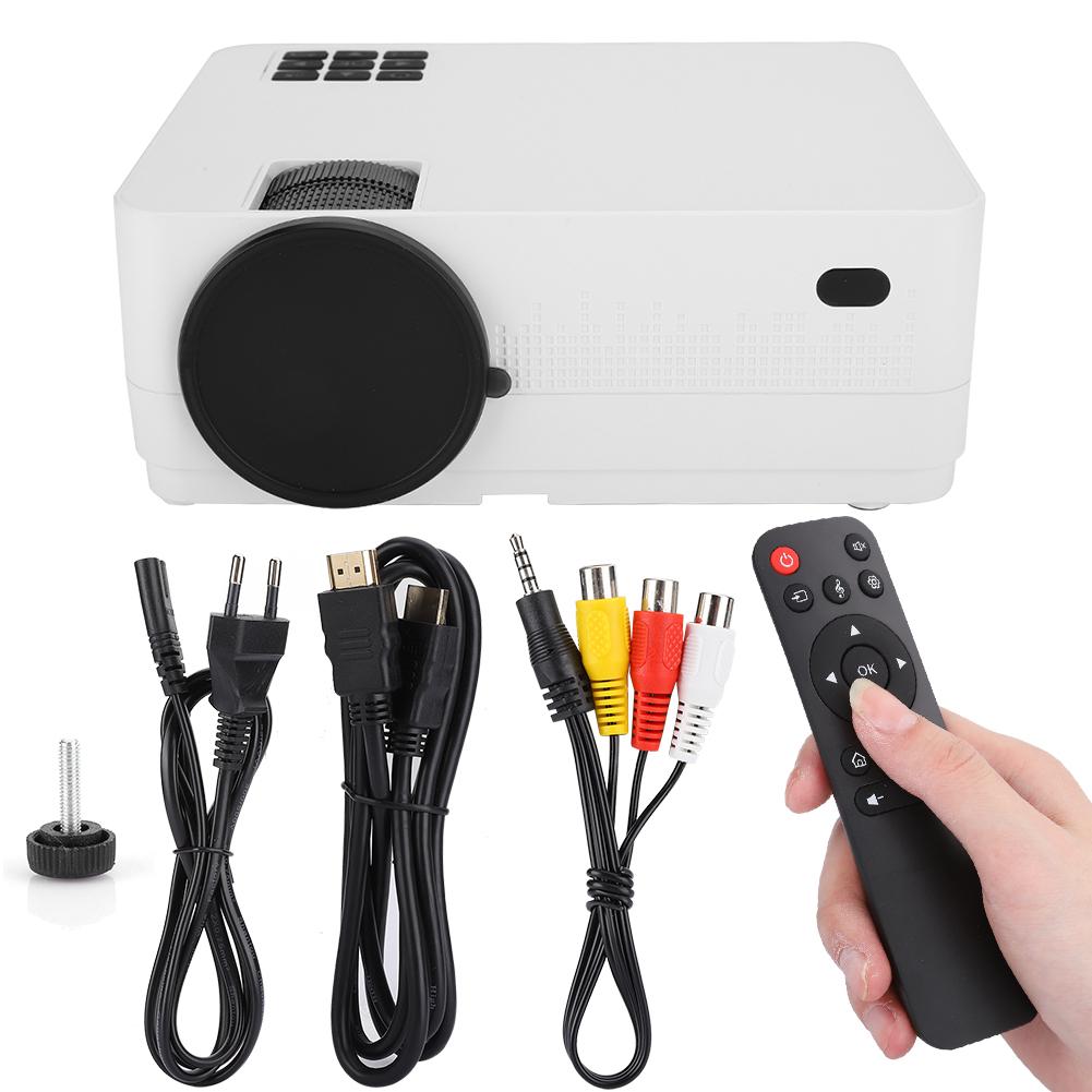 Мини портативный HD проектор домашний кинотеатр медиаплеер 50-60 Гц EU Plug белый
Мини портативный HD проектор домашний кинотеатр медиаплеер 50-60 Гц EU Plug белый