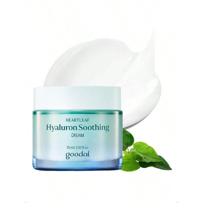 Goodal Heartleaf Hyaluron Soothing Cream For All Skin Type 75ml, Deep Hydration, Long Lasting Moisture,
Goodal Heartleaf Hyaluron Soothing Cream For All Skin Type 75ml, Deep Hydration, Long Lasting Moisture,
