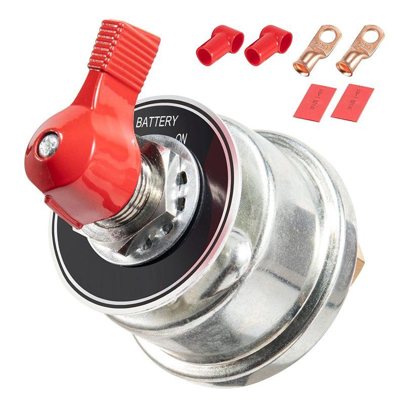 Portable High Current Battery Disconnect Switch 300A,12 24V Master Battery Power Cut Isolator Switch With Face Plate For Car
Portable High Current Battery Disconnect Switch 300A,12 24V Master Battery Power Cut Isolator Switch With Face Plate For Car