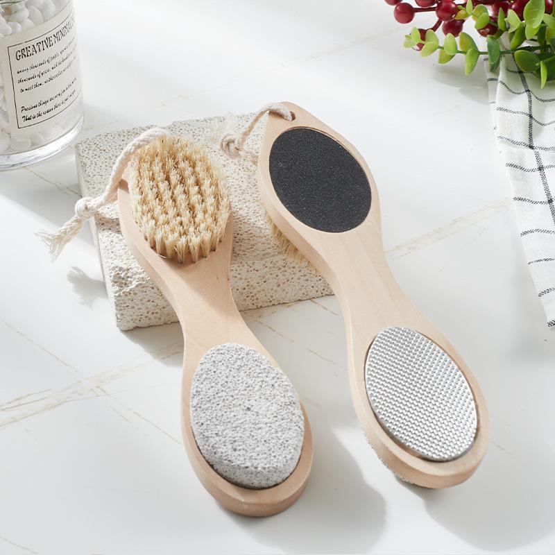Wooden Foot rubbing stone foot skin grinding foot file pumice stone brush foot massage multi-functional exfoliation foot board
Wooden Foot rubbing stone foot skin grinding foot file pumice stone brush foot massage multi-functional exfoliation foot board