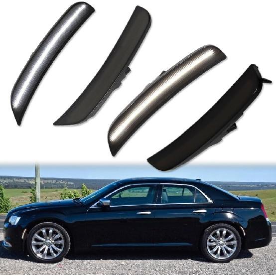 GTINTHEBOX Smoked Lens Blue Led Side Marker Light Kit for 2015 2016 2017 2018 2019 2020 2021 2022 2023 2024 Chrysler 300,Replace OEM Front and Rear Smoked Lens White LED
GTINTHEBOX Smoked Lens Blue Led Side Marker Light Kit for 2015 2016 2017 2018 2019 2020 2021 2022 2023 2024 Chrysler 300,Replace OEM Front and Rear Smoked Lens White LED