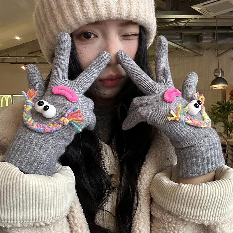 Cute Funny Ugly Cartoon Knitted Warm Thick Outdoor Cycling Five-Finger Touch Screen Gloves серый
Cute Funny Ugly Cartoon Knitted Warm Thick Outdoor Cycling Five-Finger Touch Screen Gloves серый
