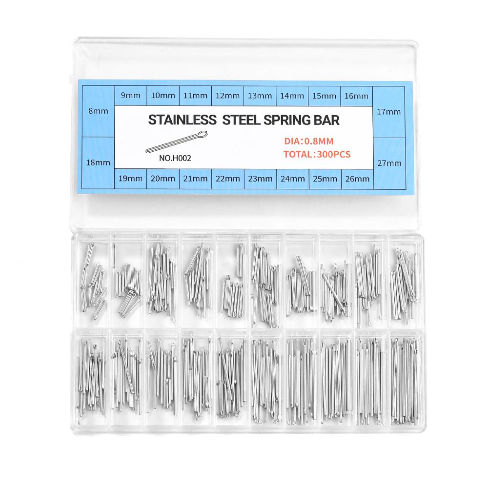STAPELP 300pcs Stainless Steel Watch Spring Bar Set 8-27mm Watch Band Link Pins Watch Repair Tool Kit For WatchStrap Replacement
STAPELP 300pcs Stainless Steel Watch Spring Bar Set 8-27mm Watch Band Link Pins Watch Repair Tool Kit For WatchStrap Replacement