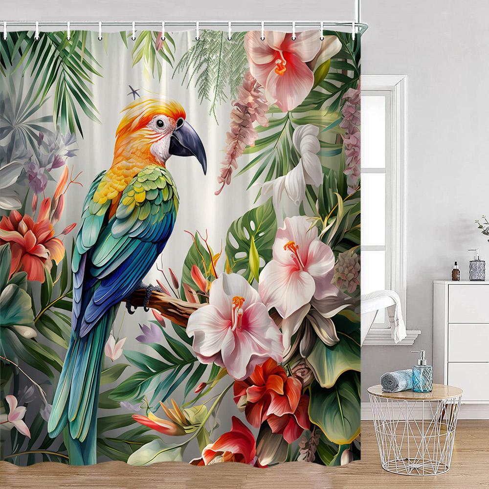 Birds Shower Curtains Parrot Hummingbird Cute Animals Tropical Leaves Spring Bathroom Curtain Polyetser Home Decoration For Bath W60H190(CM)-1 Pcs
Birds Shower Curtains Parrot Hummingbird Cute Animals Tropical Leaves Spring Bathroom Curtain Polyetser Home Decoration For Bath W60H190(CM)-1 Pcs