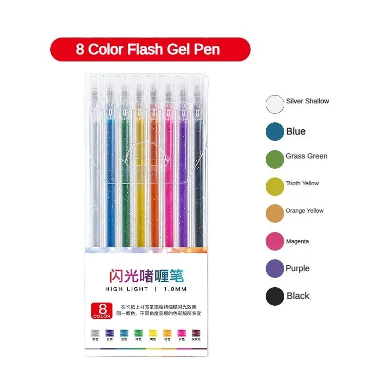 8-48 Colors Retractable Glitter Gel Pens Uncap Type Ballpoint Pen Card Stock Marking Coloring Drawing Art Marker Art Stationery
8-48 Colors Retractable Glitter Gel Pens Uncap Type Ballpoint Pen Card Stock Marking Coloring Drawing Art Marker Art Stationery