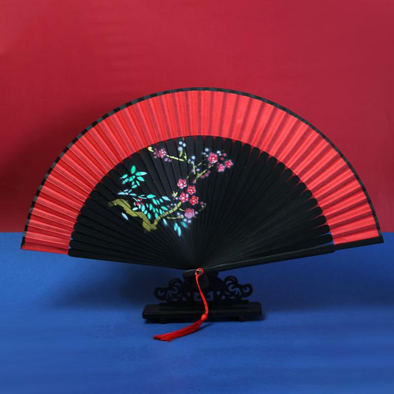 Red Silk Fan Chinese Japanese Style Folding Fan Wedding Home Decoration Vintage Crafts Party Dance Elegant Flower Hand Held Fan 8.27in
Red Silk Fan Chinese Japanese Style Folding Fan Wedding Home Decoration Vintage Crafts Party Dance Elegant Flower Hand Held Fan 8.27in