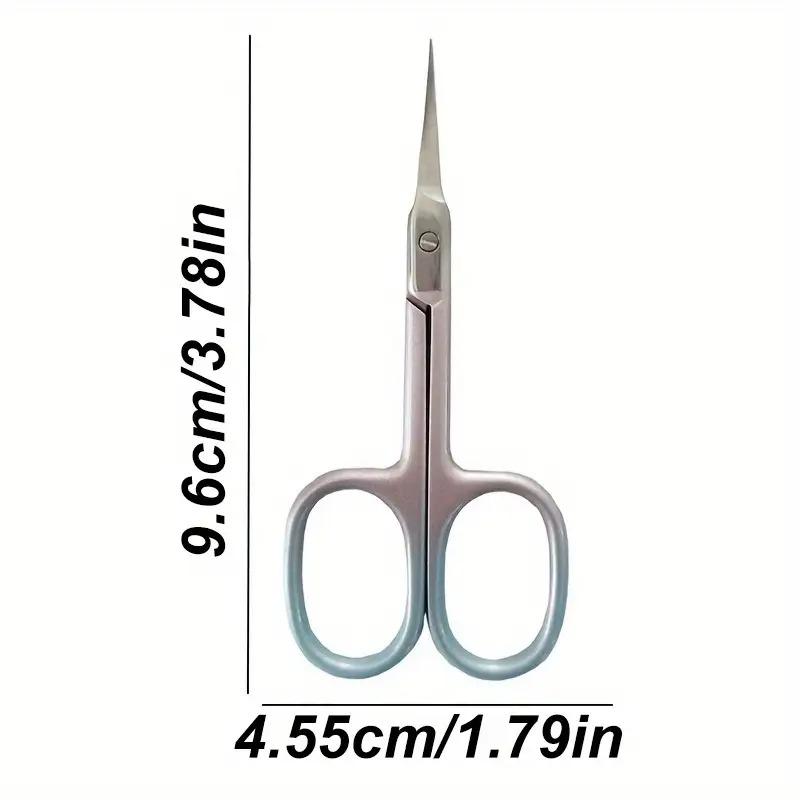 Precision Curved Scissors for Eyebrows & Nails - Anti-Slip, Odor-Free, Sharp Blades for Grooming & Makeup
Precision Curved Scissors for Eyebrows & Nails - Anti-Slip, Odor-Free, Sharp Blades for Grooming & Makeup