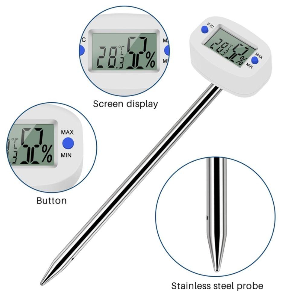 LCD Temperature Humidity Tester with Probe Moisture Meter Soil Hygrometer Moisture Meter
LCD Temperature Humidity Tester with Probe Moisture Meter Soil Hygrometer Moisture Meter