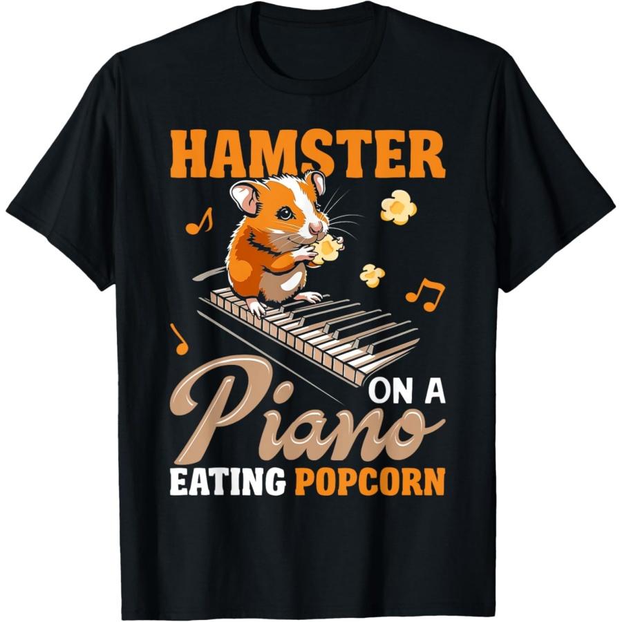 Funny Hamster On A Piano Eating Popcorn T-Shirt XXXXXL чорний
Funny Hamster On A Piano Eating Popcorn T-Shirt XXXXXL чорний