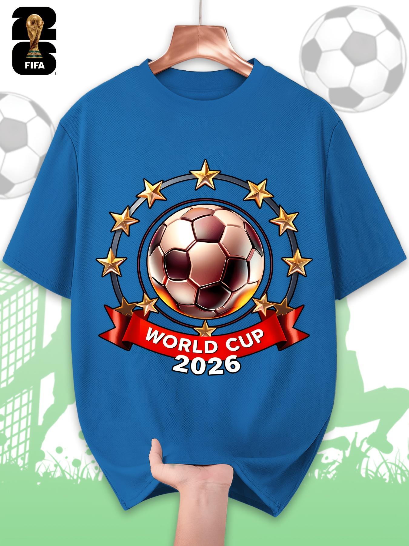 Официальная мужская футболка FIFA для футбола - Дышащая свободная летняя футболка с культовым логотипом FIFA и многоугольной фигурой футболиста, легкая, приятная для кожи S королевский синий
Официальная мужская футболка FIFA для футбола - Дышащая свободная летняя футболка с культовым логотипом FIFA и многоугольной фигурой футболиста, легкая, приятная для кожи S королевский синий