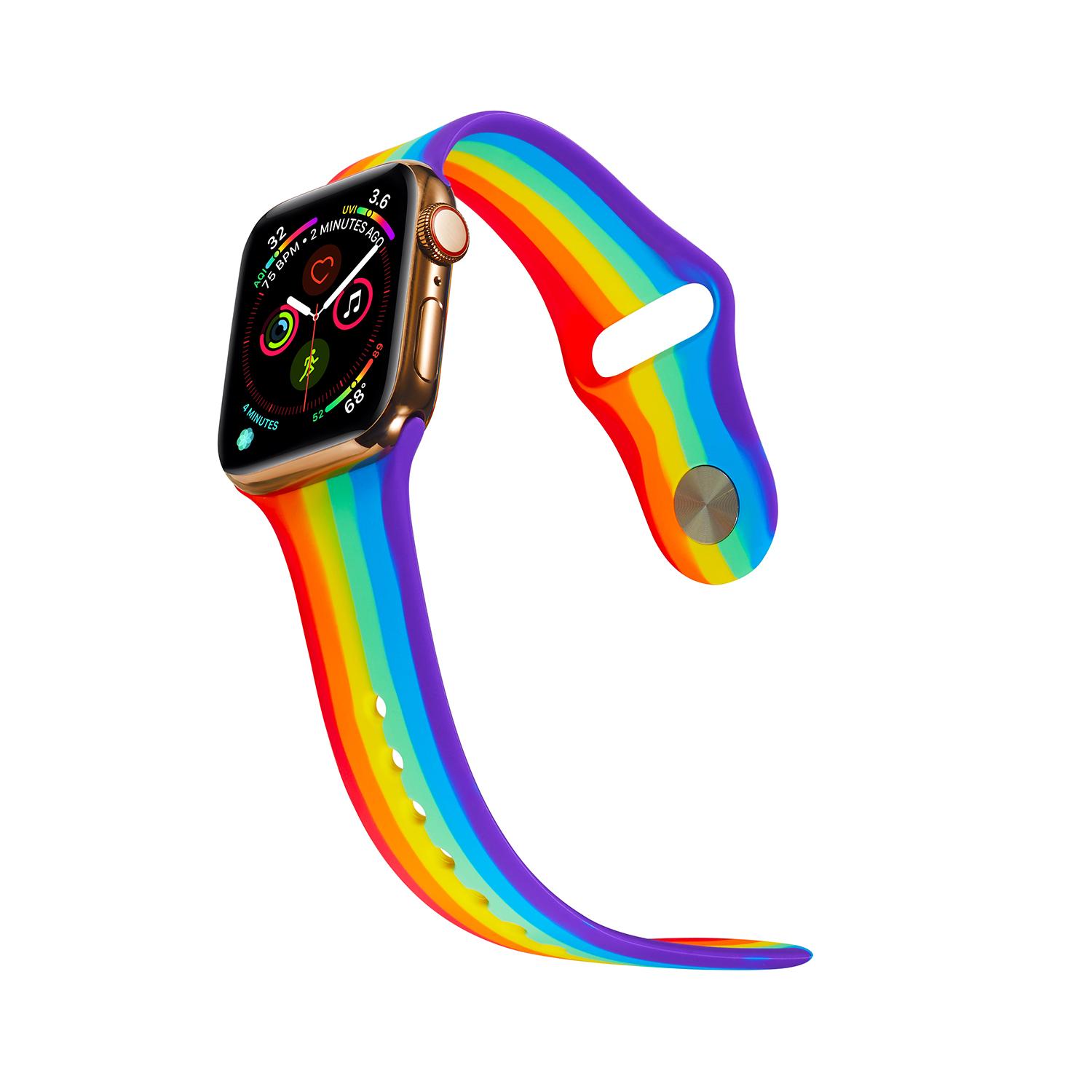 Rainbow Color Silicone Watch Band for Apple Watch Series 10 46mm/Ultra 2 Ultra 49mm/9 8 7 45mm/SE (2023) SE (2022) SE 6 5 4 44mm/3 2 1 42mm As shown A
Rainbow Color Silicone Watch Band for Apple Watch Series 10 46mm/Ultra 2 Ultra 49mm/9 8 7 45mm/SE (2023) SE (2022) SE 6 5 4 44mm/3 2 1 42mm As shown A
